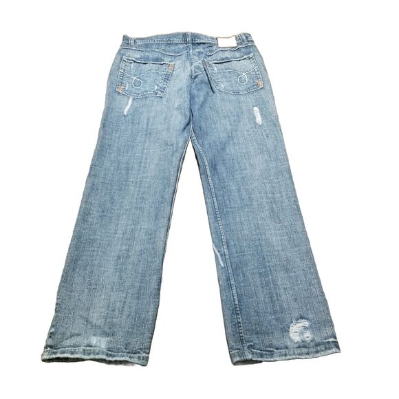 Soulland Vintage Jeans Men's 38x34 Loose Distressed Y2K Hip Hop Skater (36x33) - Picture 3 of 6